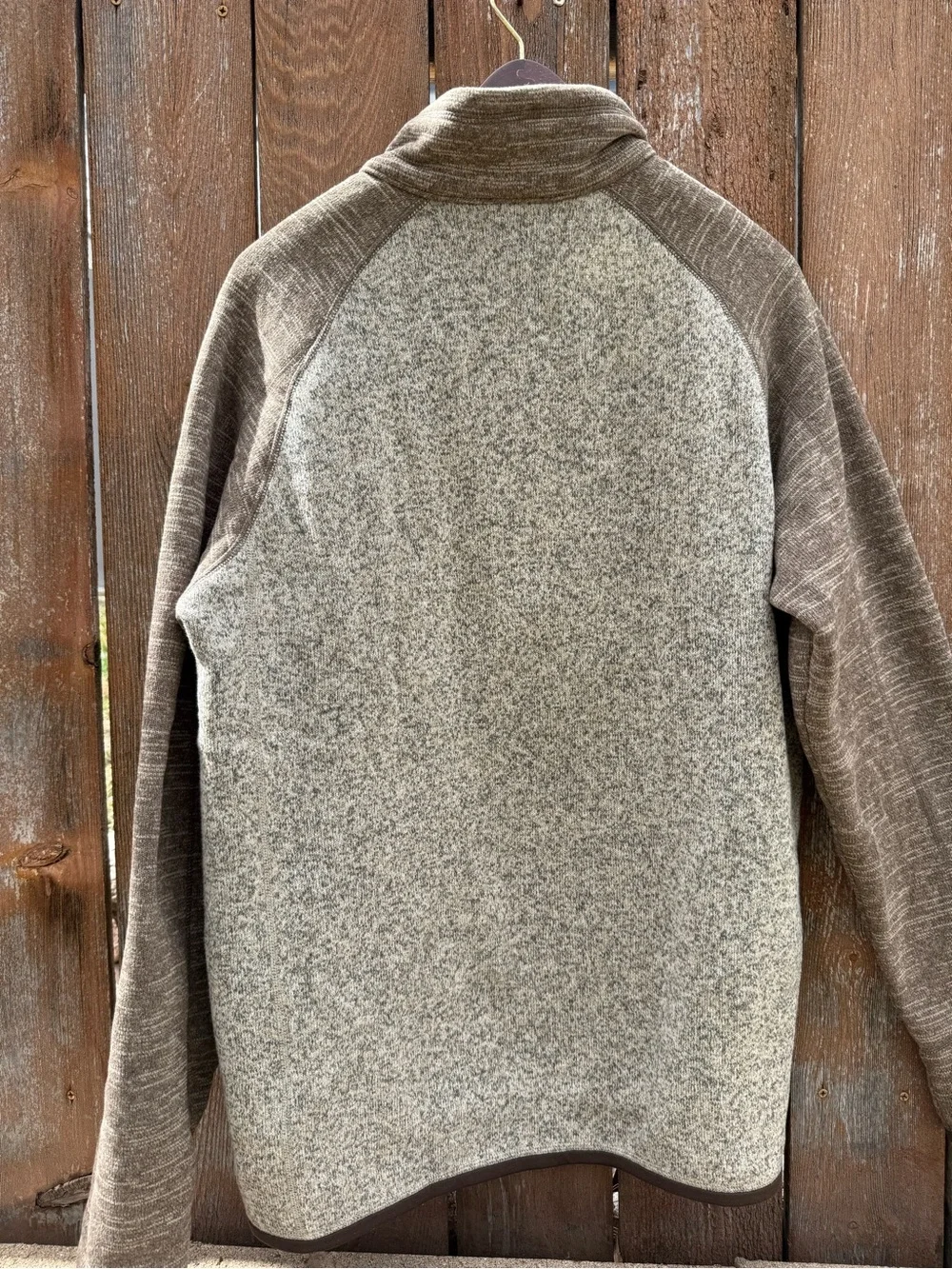 Patagonia Men’s Tan Heather Better Sweater 1/4 Zip Fleece Sweatshirt Large